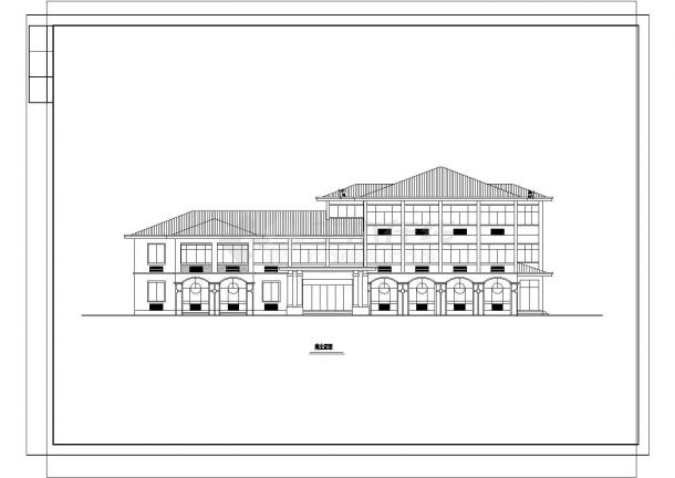 某市某收费站建筑设计施工图-图二