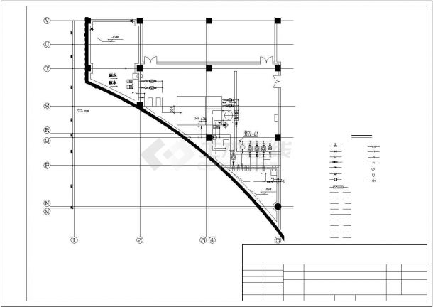 某直饮水机房全套工程设计施工方案CAD图纸-图二