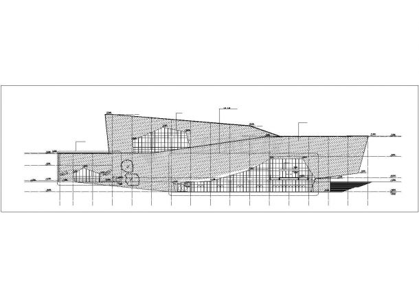 2.6万平米4层框架结构生物博物馆全套建筑设计CAD图纸-图一