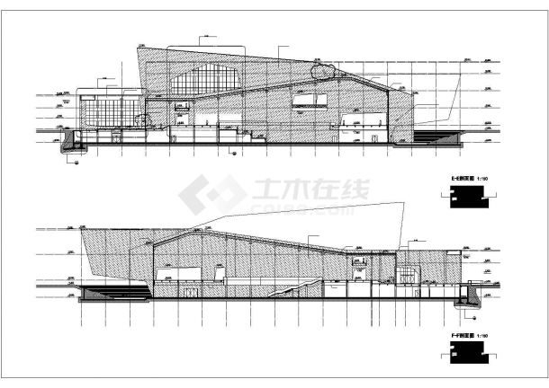 2.6万平米4层框架结构生物博物馆全套建筑设计CAD图纸-图二