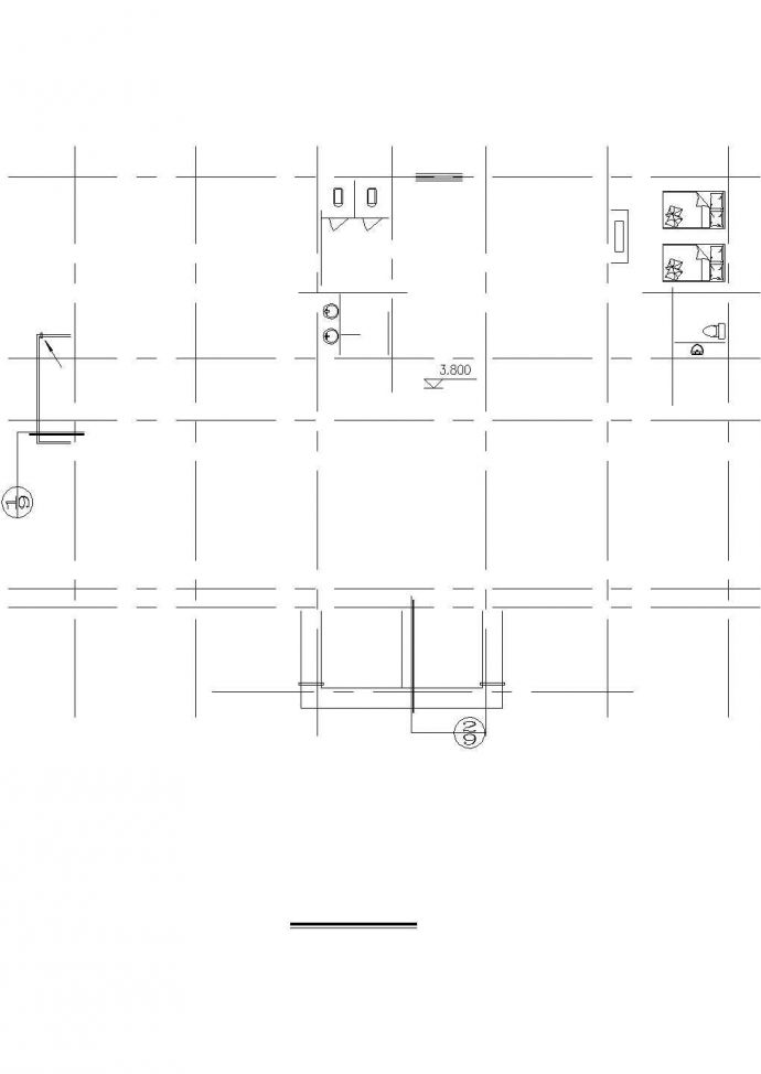 某市政单位占地380平米3层砌体结构办公楼建筑设计CAD图纸_图1