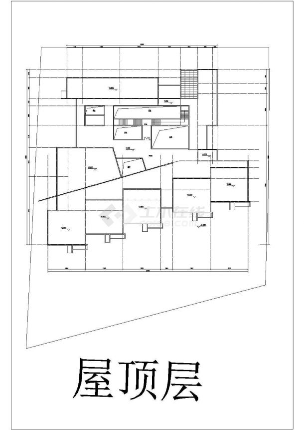 深圳市某5500平米三层框架结构私立幼儿园全套平面设计CAD图纸-图一