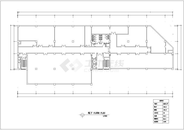 慈溪市某商业街8层框架结构商务酒店平面布局设计CAD图纸-图一