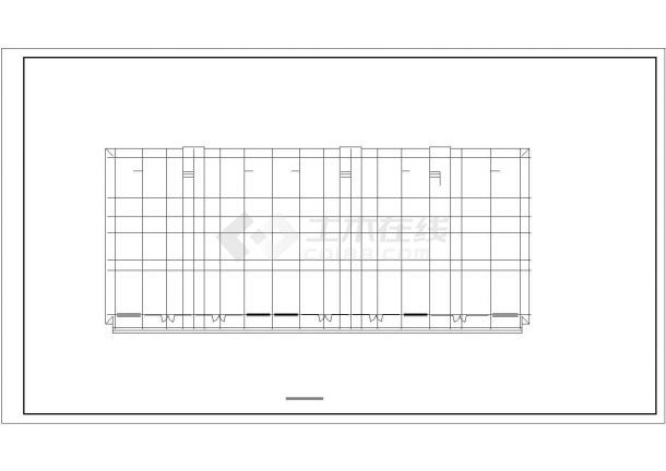 某二层底商住宅楼CAD框架结构设计方案图-图一