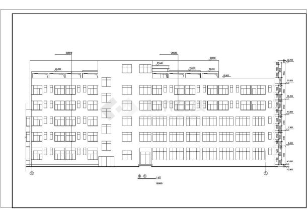 某市区医疗机构门诊及住院楼建筑设计施工方案CAD图纸-图一