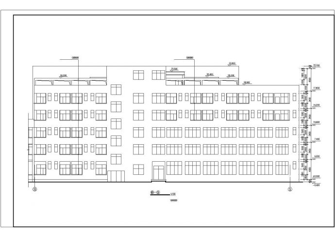 某市区医疗机构门诊及住院楼建筑设计施工方案CAD图纸_图1