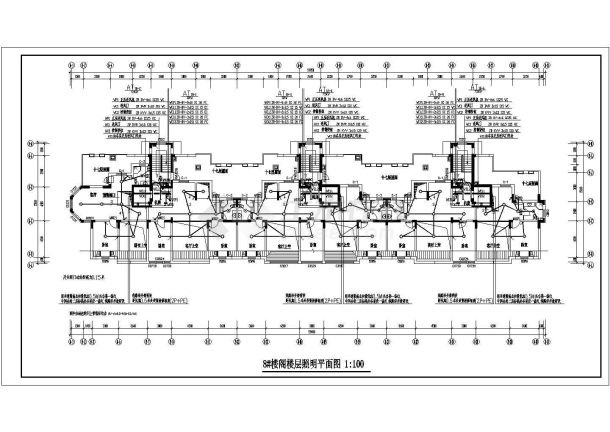 高层住宅电气设计施工图，共23张-图一