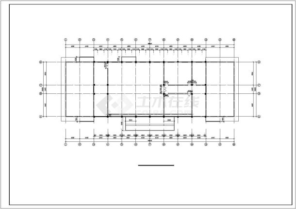 1700平米左右2层框架结构高档餐厅平立剖面设计CAD图纸-图一