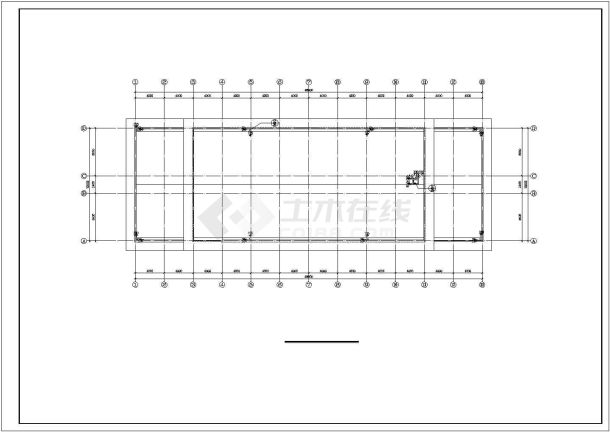 1700平米左右2层框架结构高档餐厅平立剖面设计CAD图纸-图二