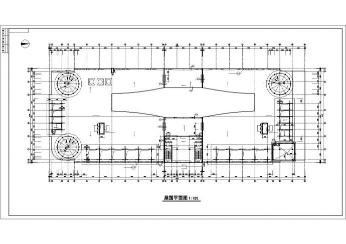 5900平米左右4层框架结构百货商场全套平立剖面设计CAD图纸_图1