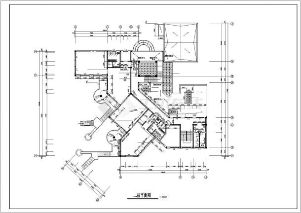 重庆某大学附属幼儿园1300平双层砖混结构教学楼全套建筑设计CAD图纸-图二