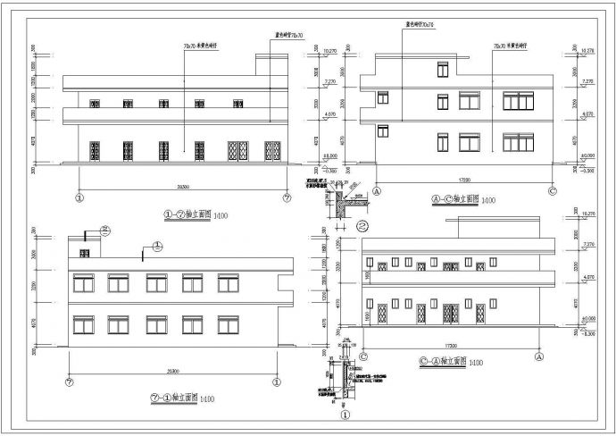 某集团员工宿舍建筑CAD设计构造施工图_图1