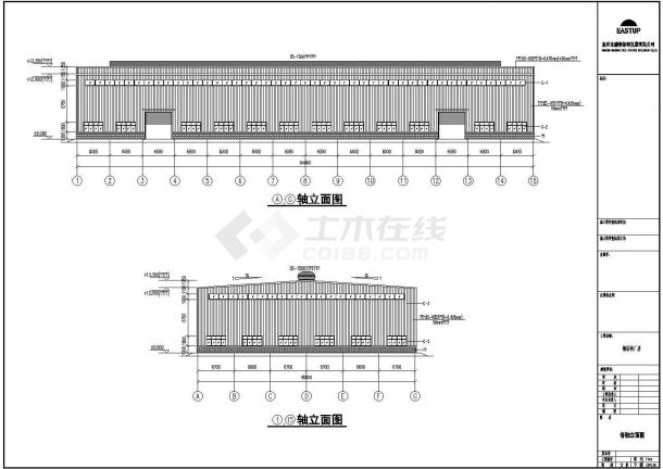 南京某工程CAD全套建筑设计方案图-图一