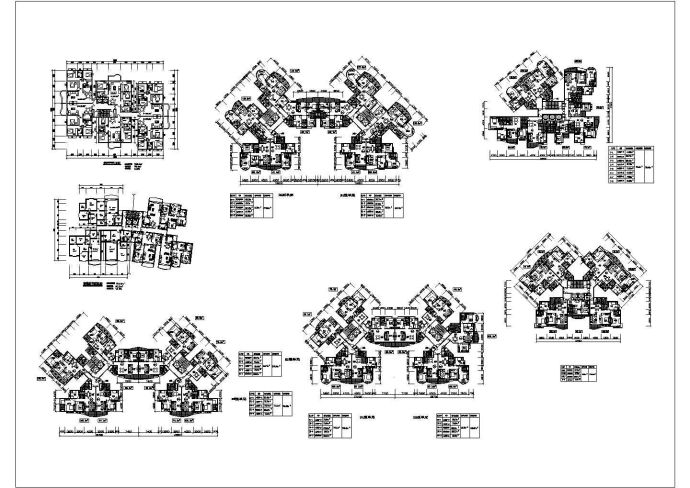 某高层住宅户型CAD设计经典集合_图1