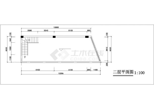 苏州常熟某二层服装店全套装修施工设计CAD图纸-图一