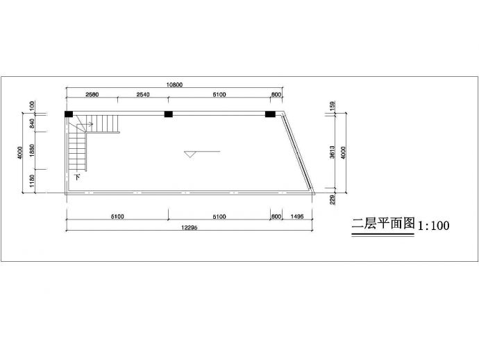 苏州常熟某二层服装店全套装修施工设计CAD图纸_图1