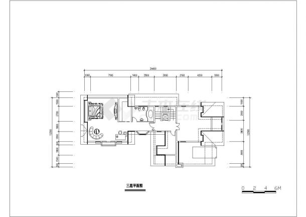 某现代私人别墅经典户型方案设计CAD图纸-图二
