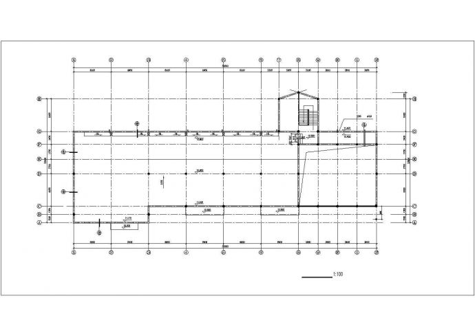 连云港市长锦花园小区3层框架结构社区幼儿园全套建筑设计CAD图纸_图1