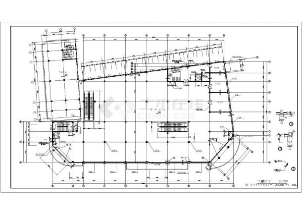 某地高层商业大厦CAD平面布置参考图-图二