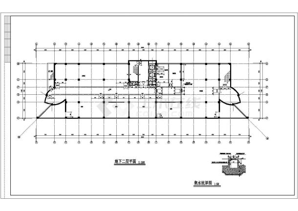 1.1万平米10层框架结构商务大酒店全套平立剖面设计CAD图纸-图一