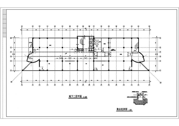 1.1万平米10层框架结构商务大酒店全套平立剖面设计CAD图纸_图1