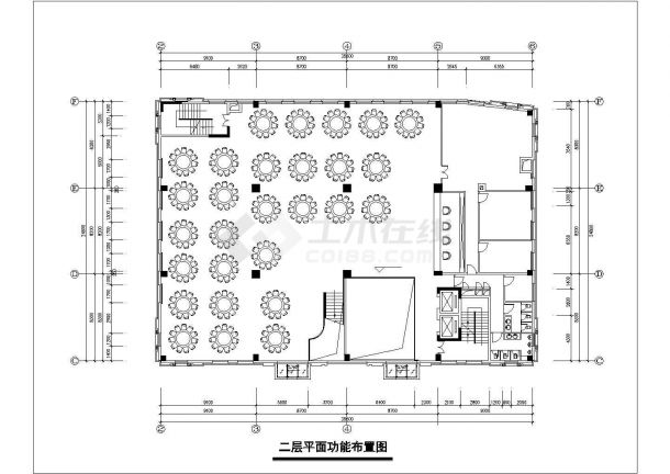 广州某商业街6100平米7层框架结构高档酒店全套装修设计CAD图纸-图二