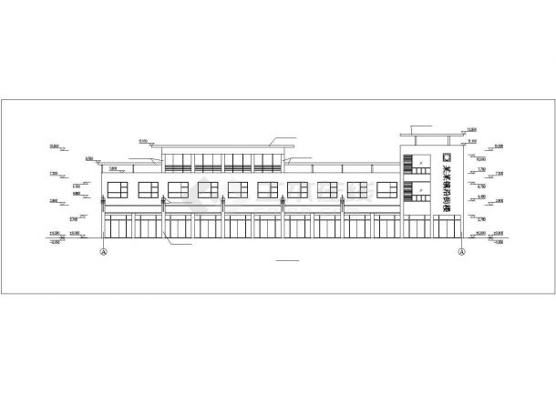 3400平米3层框架结构商业综合楼平立剖面设计CAD图纸（2套方案）-图二