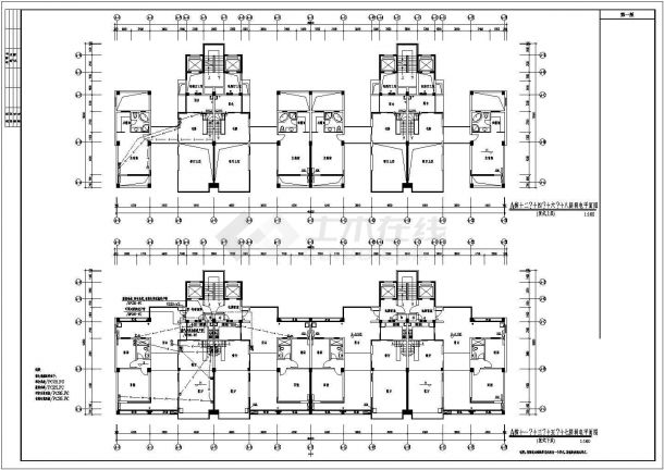 某商业大厦电气施工整套CAD基础详图-图二