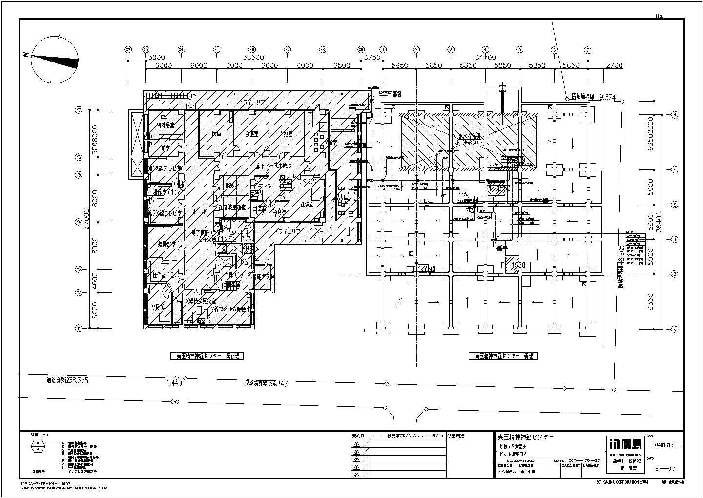 某市中心高层医疗建筑各层平面设计方案CAD图纸