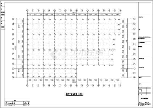 华辉公司钢结构全套施工cad图-图一