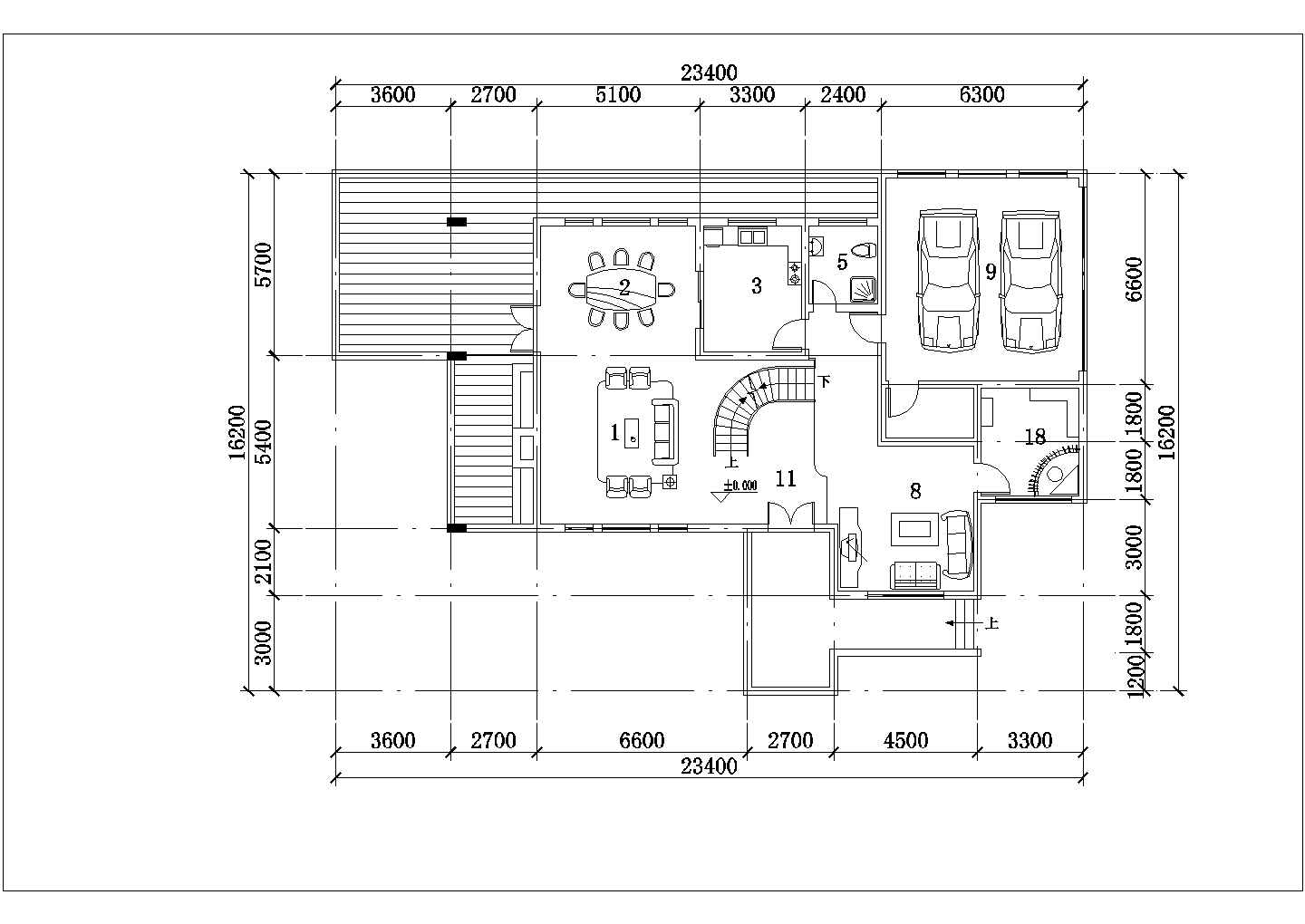 某经济开发区精装别墅建筑全套设计方案CAD图纸