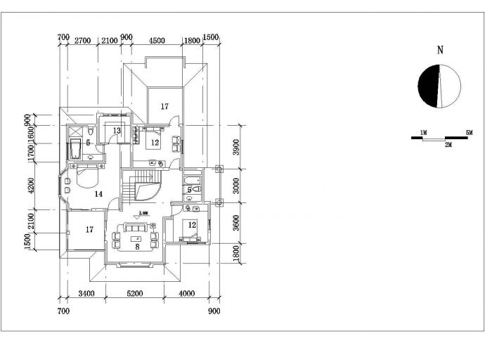 某经济开发区双层欧式别墅建筑全套设计方案CAD图纸_图1