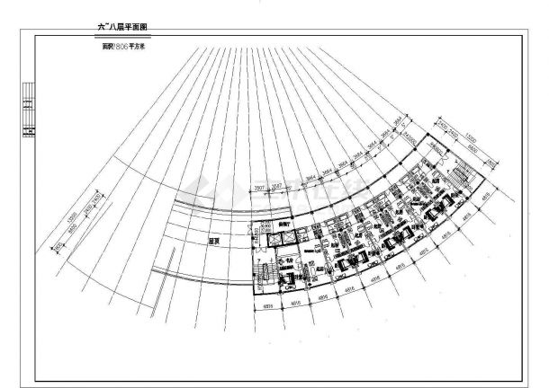 综合楼设计_会所十一层综合楼建筑CAD图-图二