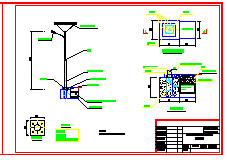 4种LED太阳能路灯CAD设计竣工图纸_图1