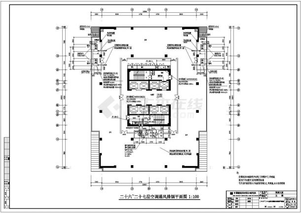 重庆某四十二层国际城建筑施工图18-图一