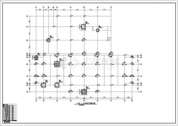 泰宸商务中心结构全套施工设计cad图纸(含承台大样及配筋表)-图二