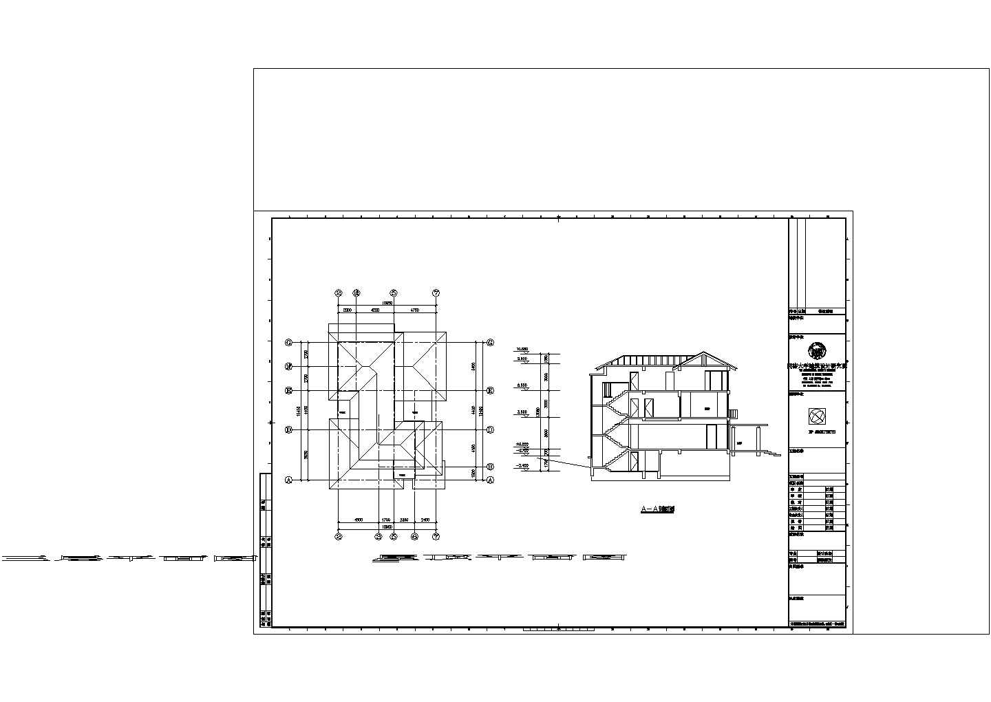某地区地中海风格商务别墅建筑设计方案CAD图纸