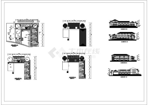 某幼儿园三层框架结构建筑设计cad图纸（甲级院设计）-图一