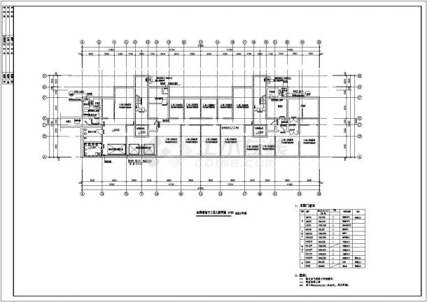 某高层住宅地下室疏散CAD详细结构设计图-图二