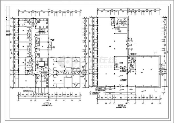 某公司员工宿舍楼设计CAD完整全套施工图-图二