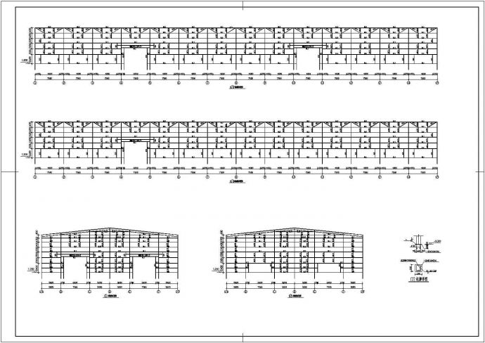 某公司仓库钢结构CAD设计详细施工图_图1