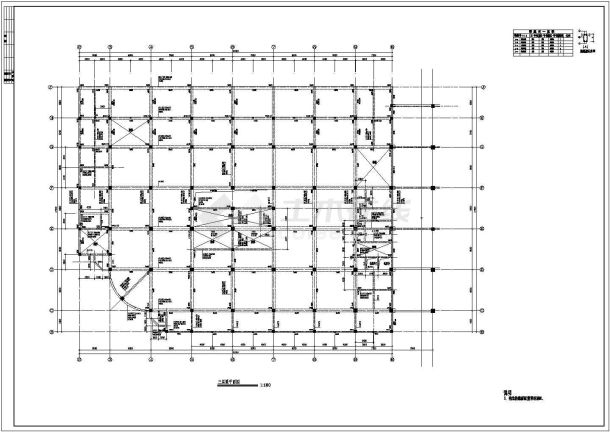 某商厦框架结构CAD大样设计详细施工图-图一