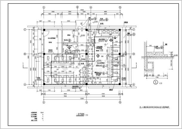 公共厕所平面详图CAD版本通用-图一