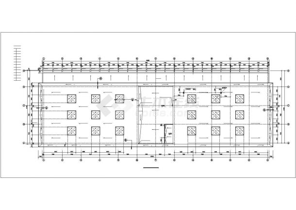 4300平米左右局部3层框架结构体育会所全套建筑设计CAD图纸-图一