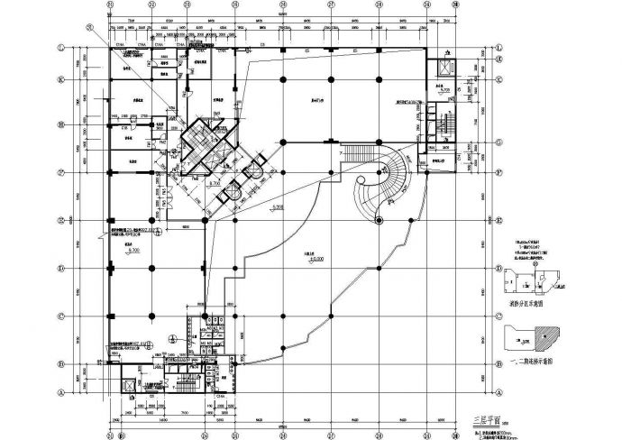 1.4万平米16层框架结构星级酒店全套平立剖面设计CAD图纸_图1