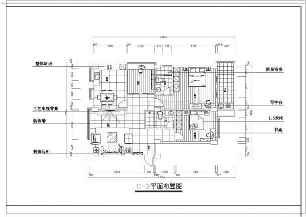 某回迁小区住宅户型CAD设计方案集-图二