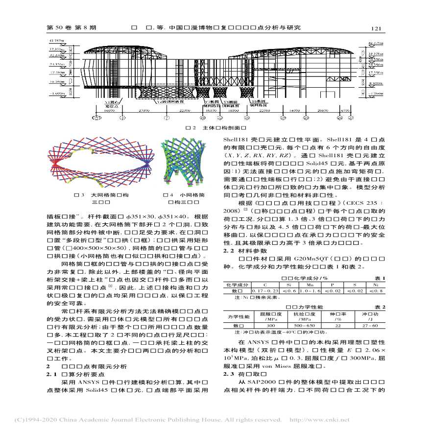 中国动漫博物馆复杂铸钢节点分析与研究-图二