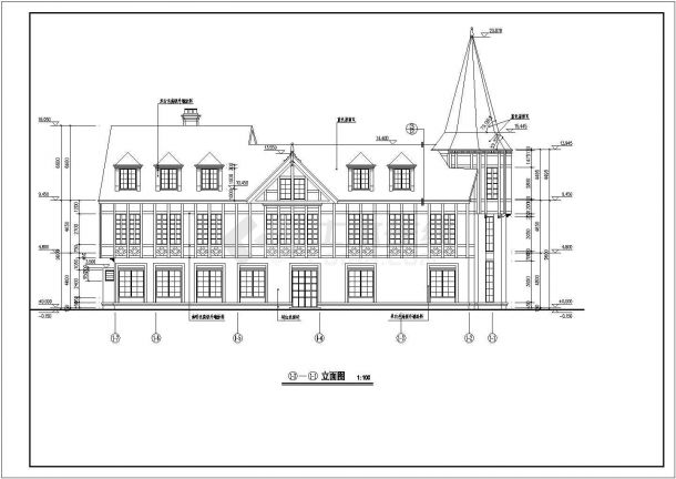 [上海]某二层高级会所建筑施工图，含建筑设计说明-图二