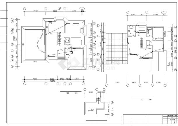 某地区318平米2层独栋别墅电气设计CAD施工图-图二