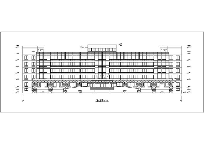 某地区办公楼建筑设计方案图_图1